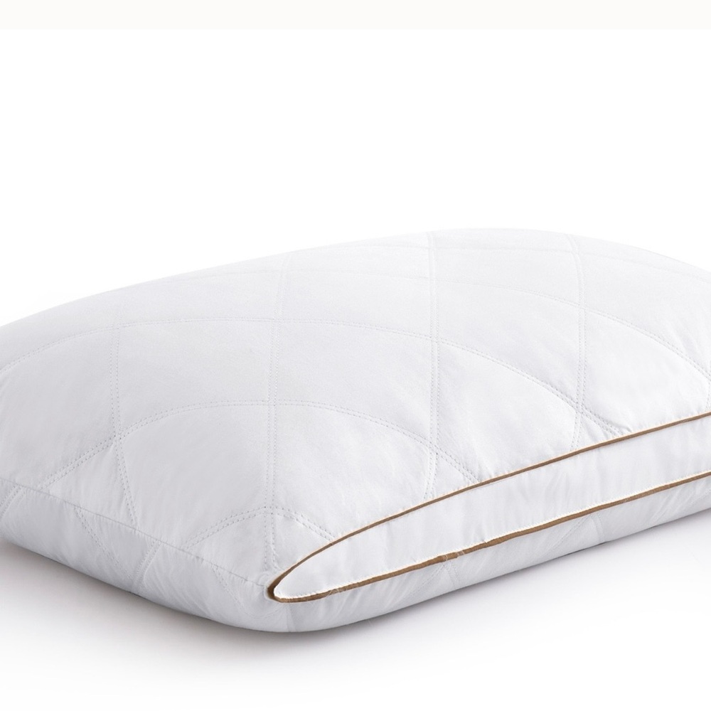 Peace Nest Medium-Firm Standard 2-inch Gusset Feather & Down Pillow + Protector